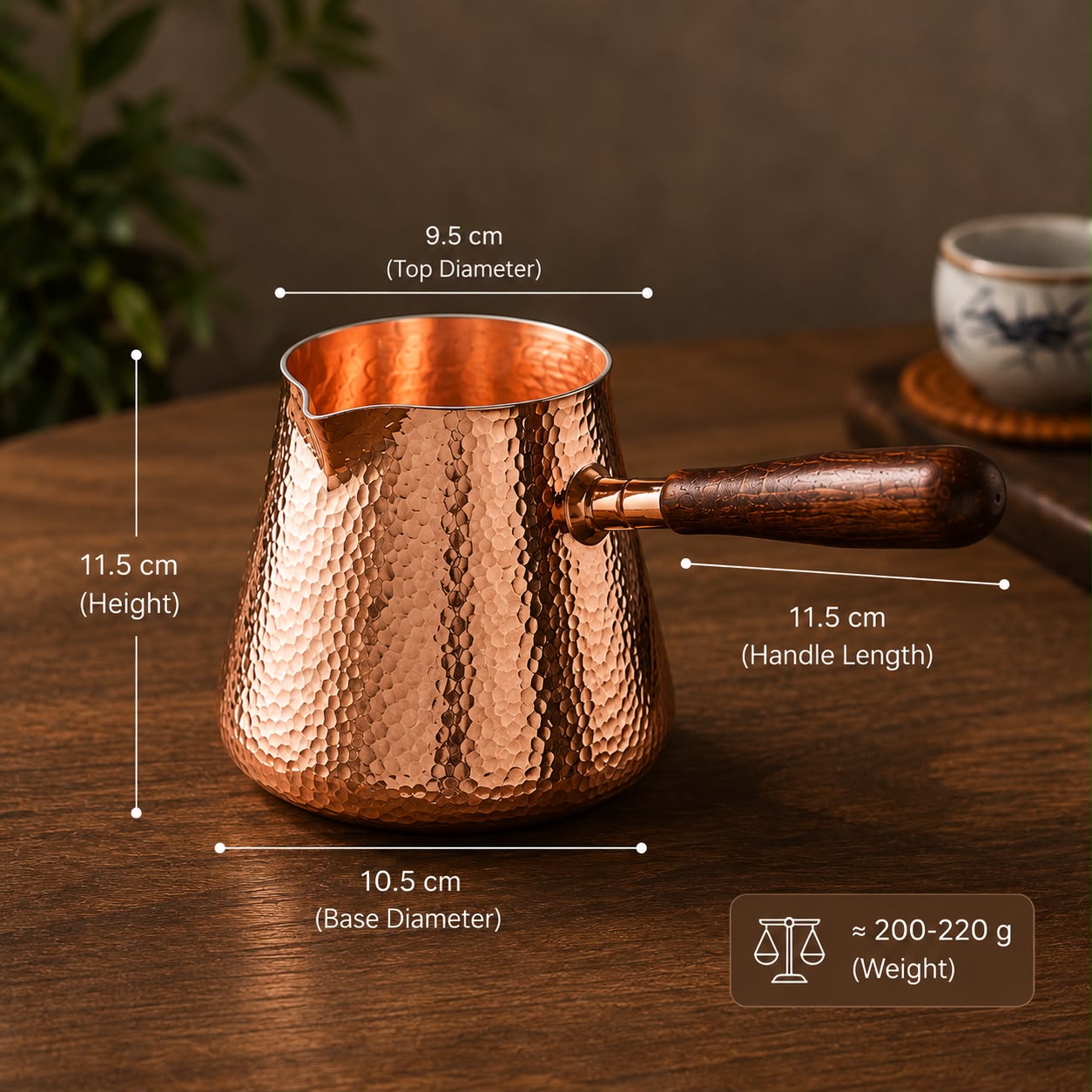 Handcrafted Pure Copper Coffee Pot