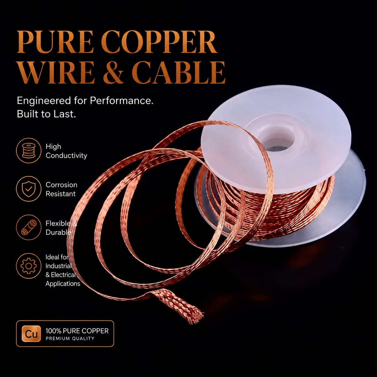 Pure Copper Desoldering Wick